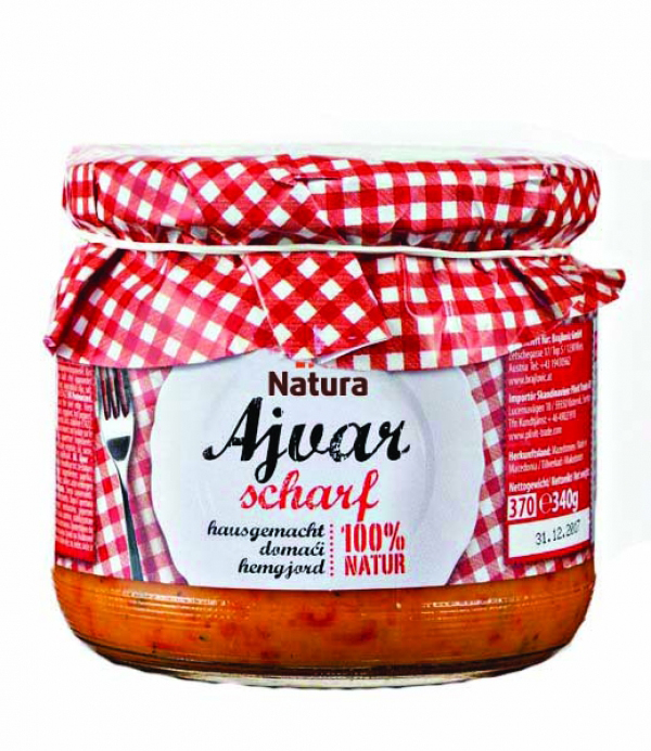 Natura Ajvar hausgemacht, scharf 340g