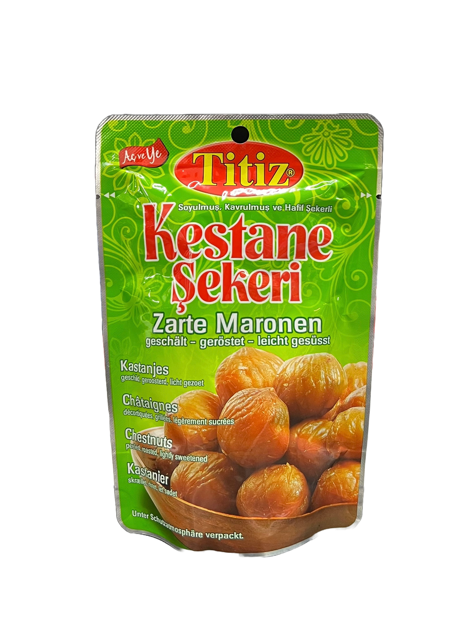 Titiz gekochte Kastanien - gesüßt 125g