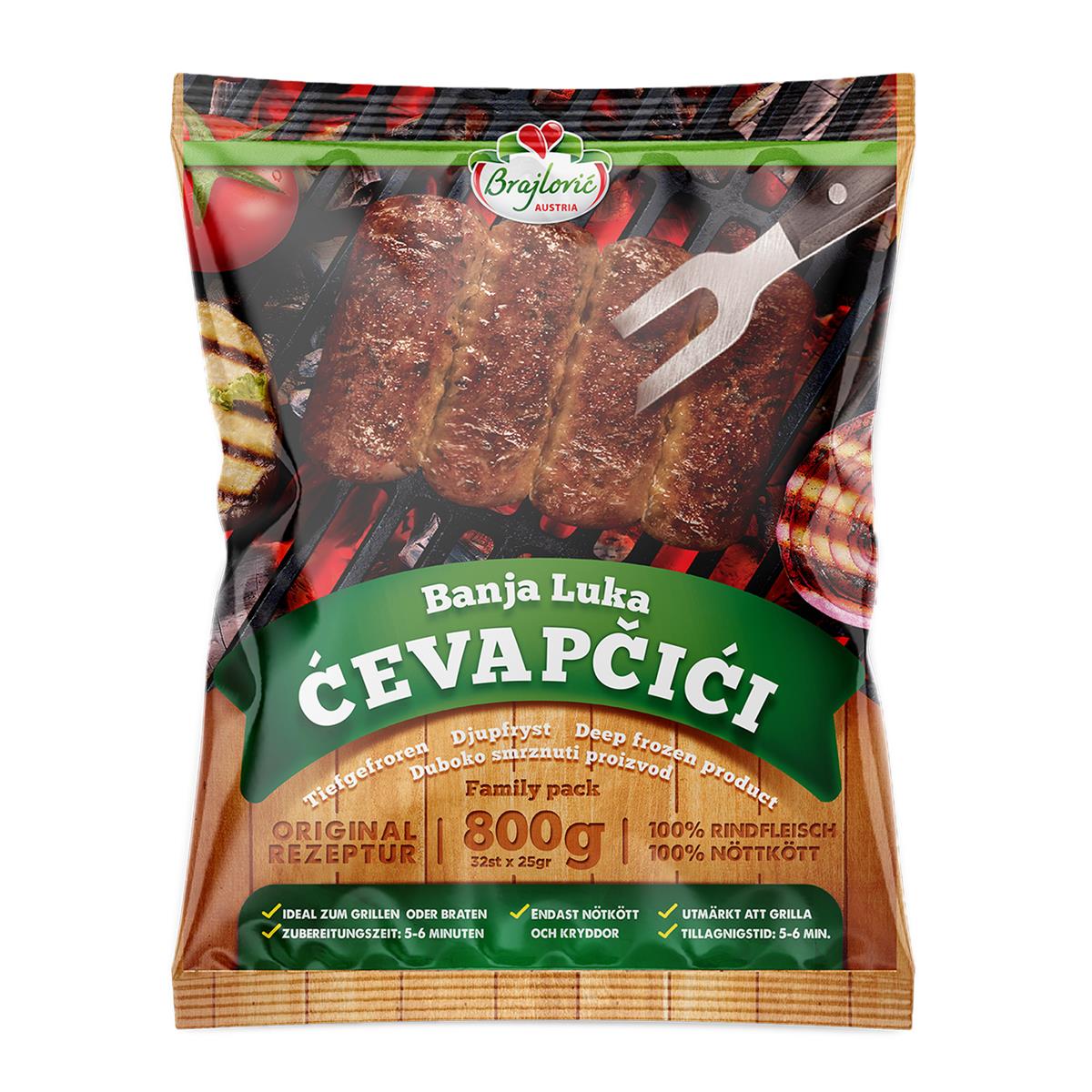 Brajlovic Banja Luka Cevapcici 800g