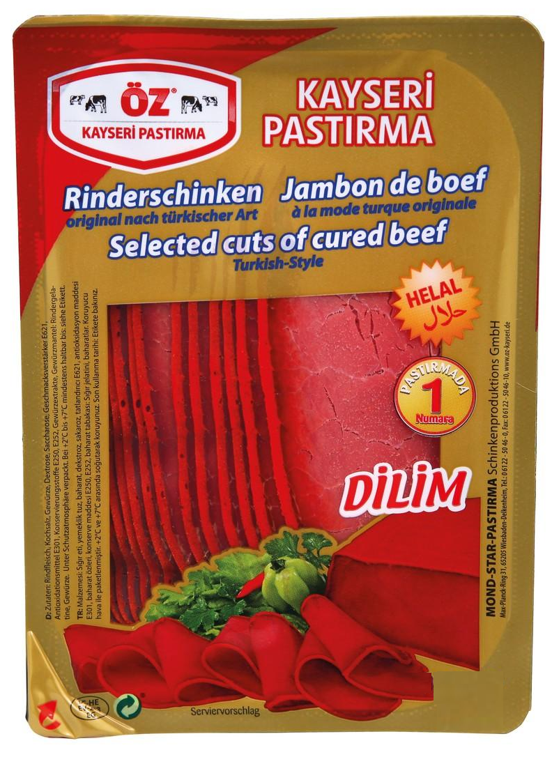 Öz Kayseri Dilim Pastirma 100g