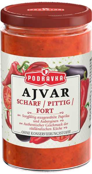 Podravka Ajvar scharf 350g