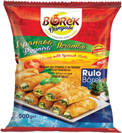 Börek Dünyasi Mini Rulo Börek mit Käse und Spinat 500g