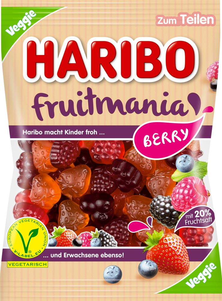 Haribo Fruitmania Berry 160g 4001686327814