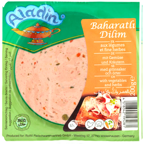 Aladin Scheibenwurst mit Gewürzen 200g