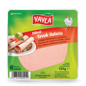 Yayla Geflügelfleischwurst in Scheiben 150g