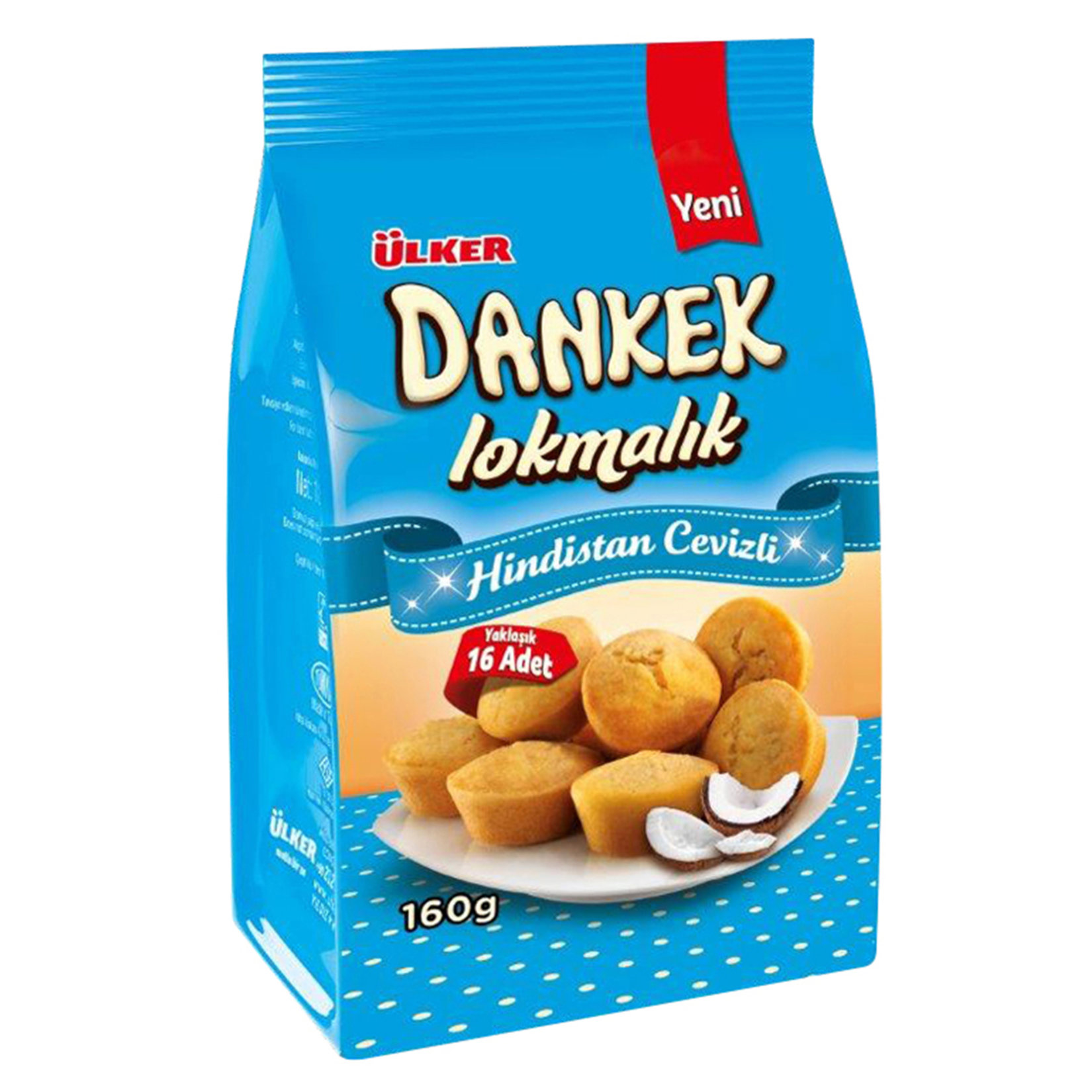 Ülker Dankek kleine Kuchen mit Kokosnuss 180g