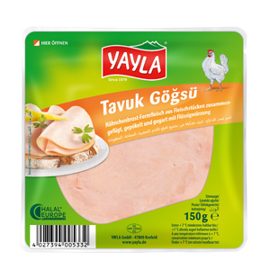 Yayla Hähnchenbrust in Scheiben 150g