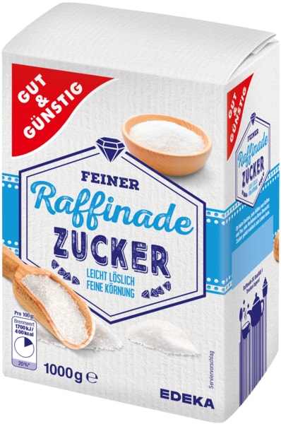 Gut und Günstig Raffinade Zucker 1kg